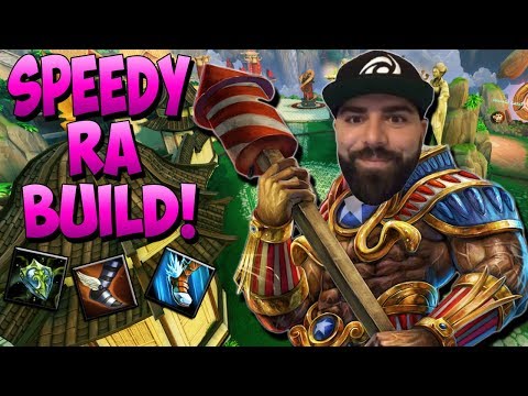 MOVEMENT SPEED RA! REGROWTH + TALARIA = ALWAYS IN LANE! - Masters Ranked Duel - SMITE