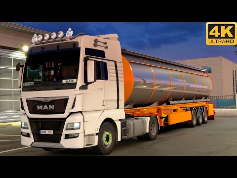[G29] ETS2 (4K 60FPS) | MAN TGX E6 480 | TOULOUSE 🇫🇷 - LYON 🇫🇷 | NIGHT DRIVE | ASMR?