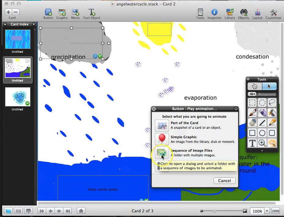 How To Create a Hyperstudio Animation
