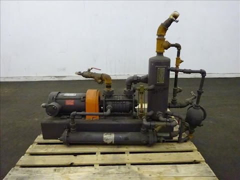 Used- Nash Two Stage Liquid Ring Vacuum Pump - stock # 48030009