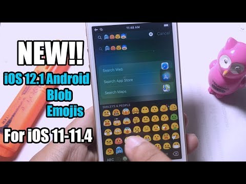NEW!!!Get ANDroid Blob iOS 12.1 Emojis For iOS 11-11.4 Electra Jailbreak
