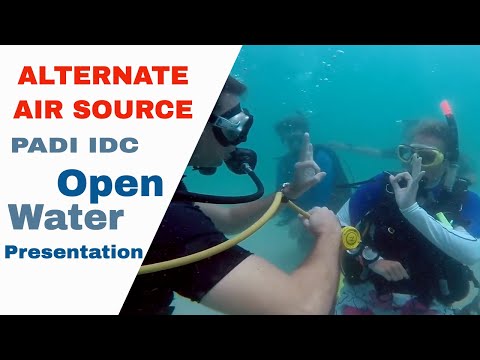 Alternate Air Source Stationary - PADI IDC Open Water Presentation
