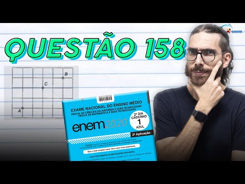 🔵 ENEM 2020 - 158 (Azul) Matemática: Caminhos e combinatória