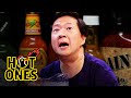Ken Jeong Performs A Physical While Eating Spicy Wings Hot Ones