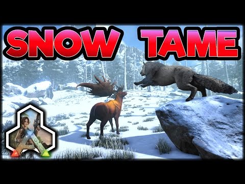 Ark Survival Evolved Console - Snow Mountain Taming -PS4 & Xbox One Gameplay