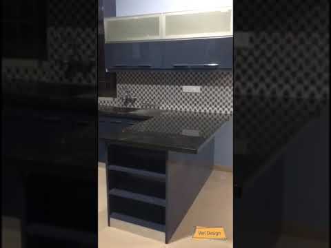 U shaped modular kitchen