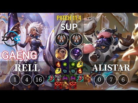 DFM Gaeng Rell vs Alistar Sup - KR Patch 11.4