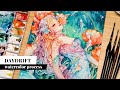 Painting A Colorful Mermaid Daydrift Watercolor Process