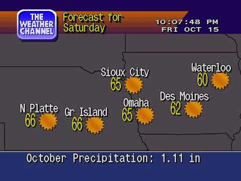 Fall finally arrives - WeatherSTAR 4000 simulated local forecast