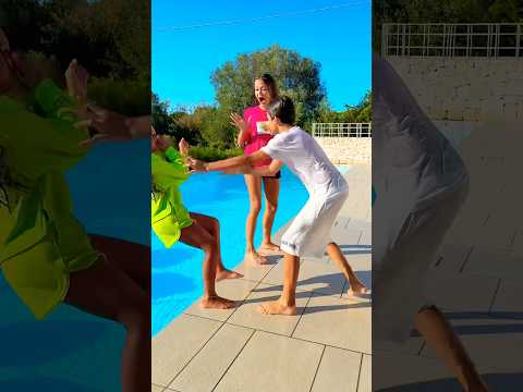 Fun Pool Game — Try It with Friends!💦😝 #game #shorts @_miss_tais_ @markchirkin