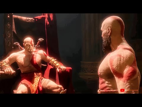 Kratos Meets Young Kratos in Valhalla - God Of War Ragnarök Valhalla DLC - Scene