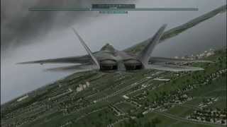 preview picture of video 'Xplane 10 Demo - My Little F-22 trip in Seattle'