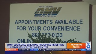 DMV explains why 11K drivers need to retake written test