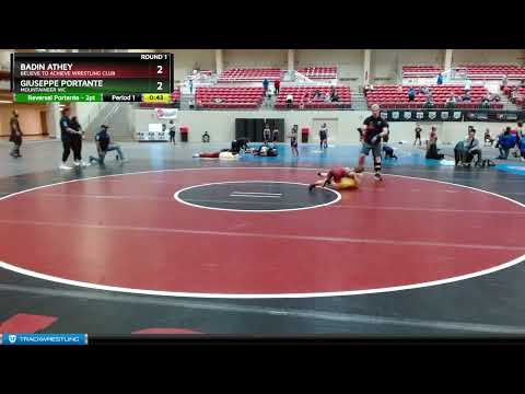 59-61 Lbs Round 1 - Badin Athey, Believe To Achieve Wrestling Club Vs Giuseppe Portante, Mountaine