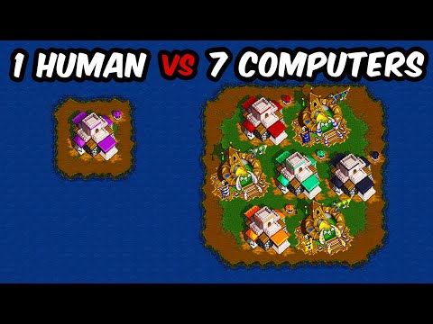 1 Human vs 7 Elite Computers (water map)