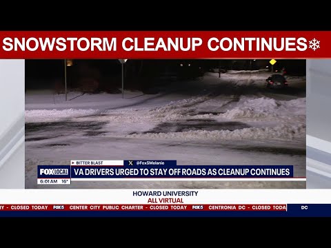 Snow cleanup continues: FOX 5 AT 6AM