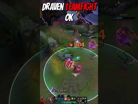 Teamfighting on DRAVEN ❤️ #shorts #leagueoflegends #draven