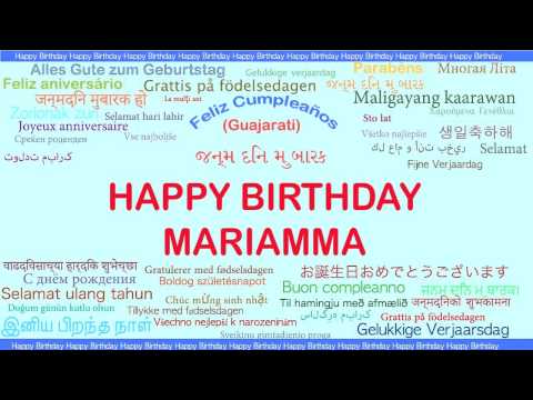 Mariamma   Languages Idiomas - Happy Birthday