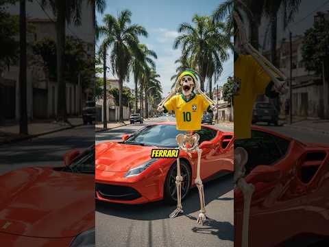 Se o brasileiro ganhasse uma Ferrari 💀🇧🇷🏎️ #shorts