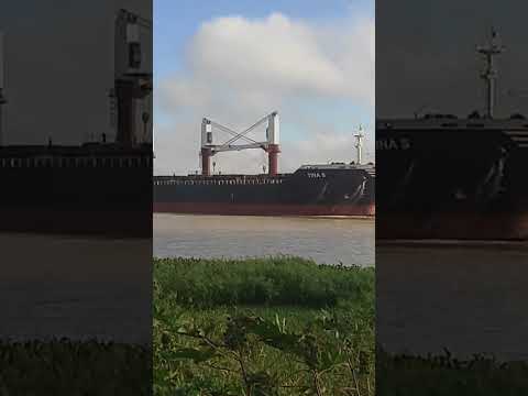 Otro gigante que deja la cuidad.Puerto de Villa Constitución 🇦🇷