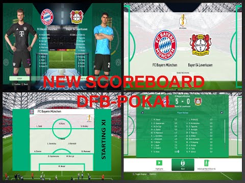 PES 2017 NEW SCOREBOARD DFB POKAL 2024 SIDER AND CPK