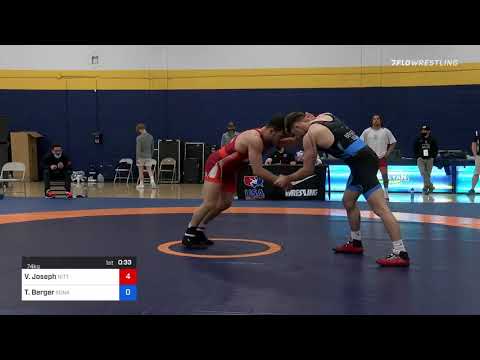74 Kg Quarterfinal - Vincenzo Joseph, Nittany Lion Wrestling Club Vs Tyler Berger, Sunkist Kids Wr