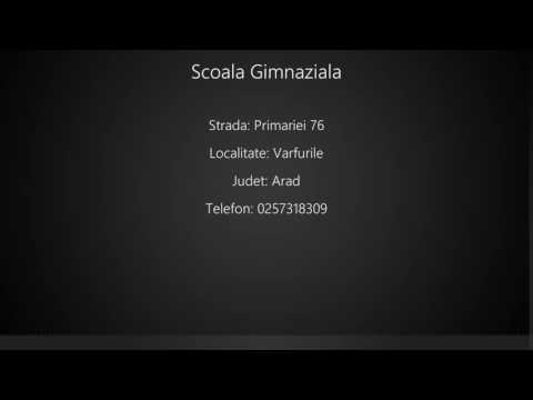 Scoala Gimnaziala Varfurile