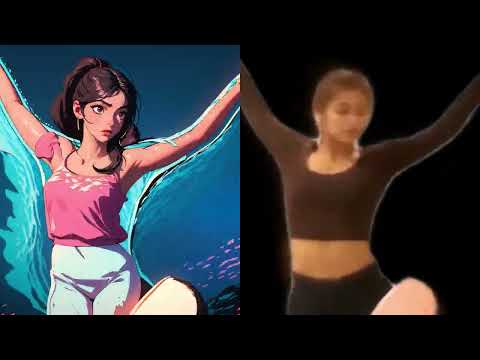 AI Dance Animation Experiment: Before & After (AnimateDiff)