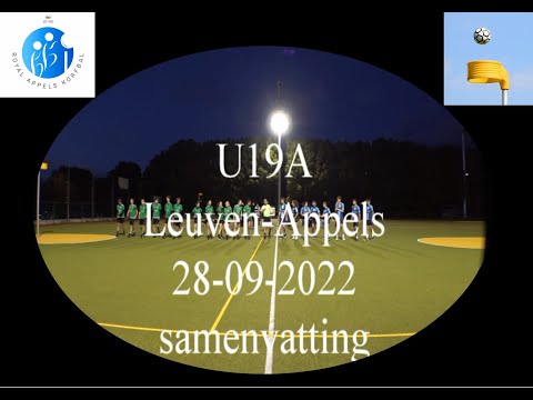 Korfbal U19A Leuven-Appels  28-09-2022 samenvatting