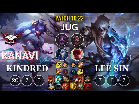 JDG Kanavi Kindred vs Lee Sin Jungle - KR Patch 10.22