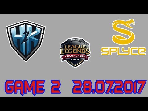 [EU LCS Summer 2017 W8D3] H2k VS SPY Game 2 Highlights | Splyce vs. H2K