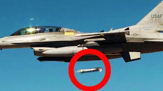 F-16 Drops GBU-39 SMALL DIAMETER BOMB! (Testing A Precision-Guided Glide Bomb)