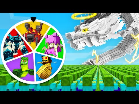 Unbelievable Minecraft Mob Battle with GOD BOSSES!