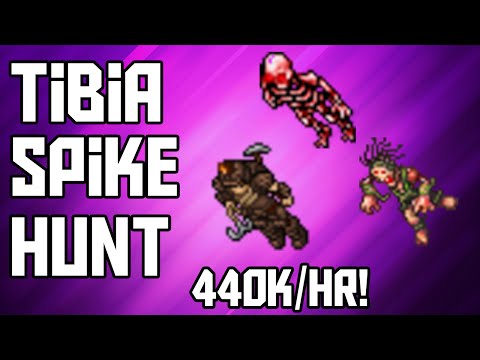 [Tibia Where to Hunt - MS/ED 30+] The Spike (440k/hr @ level 43!)