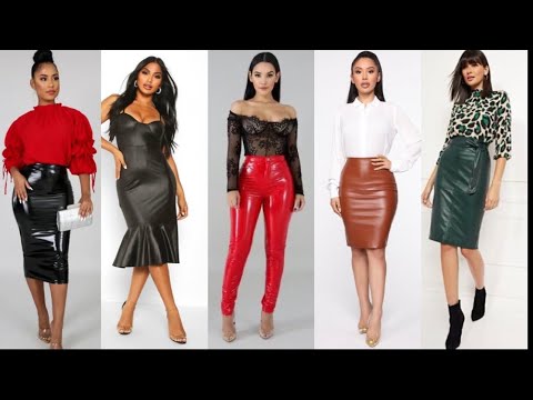 Moda 2022 Mujer / OUTFITS CON ROPA DE MODA TENDENCIAS EN PRENDAS DE PIEL LOOKS DE CUERO 2022