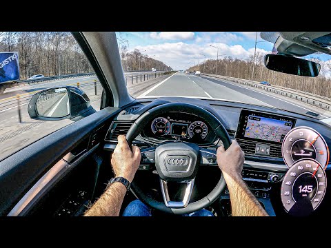 NEW Audi Q5 2021 (2.0 TDI 204 hp)| POV Test Drive #736 Joe Black