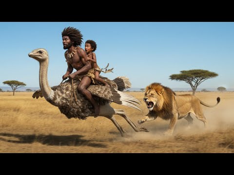 Life 3.4M Years Ago: Homo habilis versus Giant Ostrich & Lion Ancestor – The Deadliest Encounter