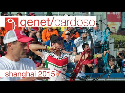 Mario Cardoso v Dominique Genet – compound men's bronze | Shanghai 2015 Archery World Cup S1