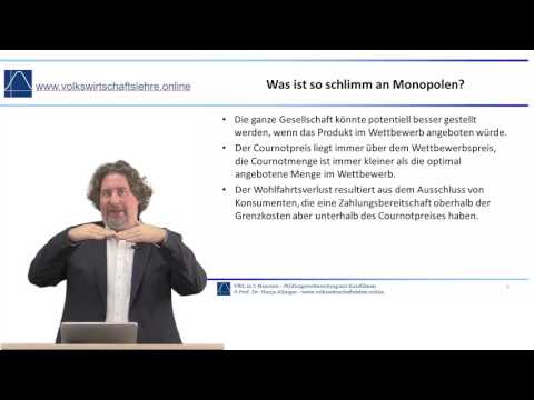 Volkswirtschaftslehre.online: Wohlfahrtsverluste im Monopol