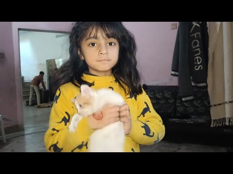 Nimra with cat