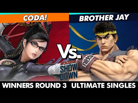 Scrims Showdown 83 - Coda! (Bayonetta) Vs. Brother jay (Ryu) SSBU Ultimate Tournament