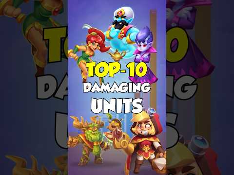 Top 10 Units with the most damage per hit! This is the base damage for level 15 and max rank 🏆