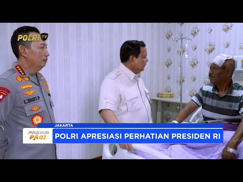 PRESIDEN PRABOWO KUNJUNGI PERSONEL POLRI KORBAN AKSI UNJUK RASA