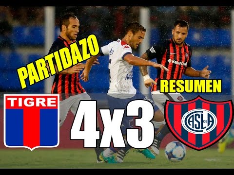 TIGRE 4 SAN LORENZO 3 | PRIMERA DIVISION 2017 | RESUMEN Y TODOS LOS GOLES