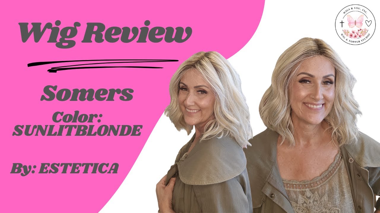 Wig Review! Somers by Estetica in SunlitBlonde | Lace Front + Center Mono Part | Heat-Friendly Waves