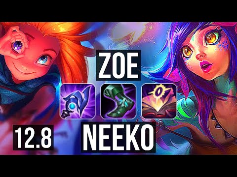 ZOE vs NEEKO (MID) | 6/0/7, 1.5M mastery, 400+ games, Dominating | NA Master | 12.8
