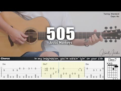 505 - Arctic Monkeys | Fingerstyle Guitar | TAB + Chords + Lyrics