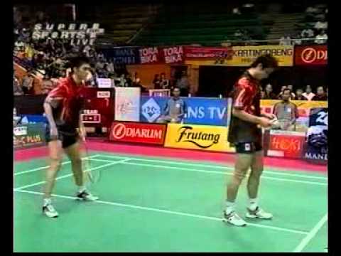 Badminton Classic Crazy Doubles Fu Hai Feng Cai Yun vs Kim Dong Moon Lee Dong Soo Thomas Cup [1/2]