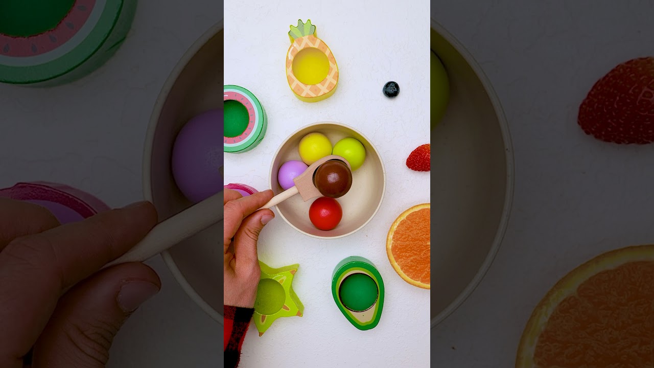 Fun Fruit Colors! 🌈 Toddler Sorting Game & Learning for Toddlers! #shorts