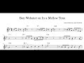 Ben Webster transcription In a Mellow Tone